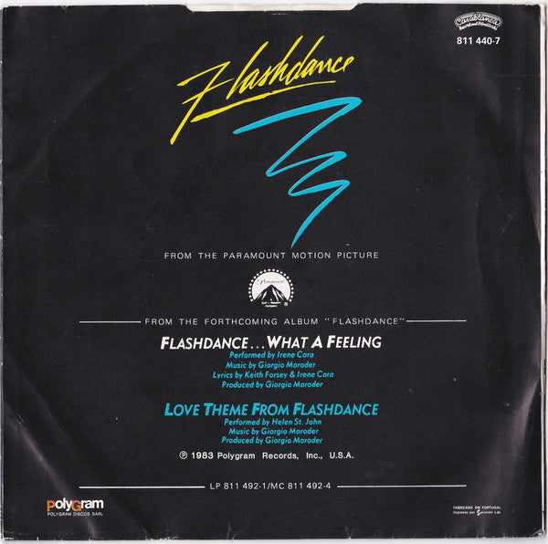 Irene Cara : Flashdance... What A Feeling (7", Single)
