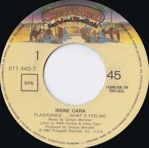 Irene Cara : Flashdance... What A Feeling (7", Single)