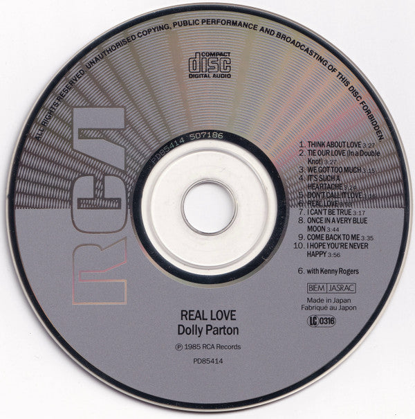 Dolly Parton : Real Love (CD, Album)