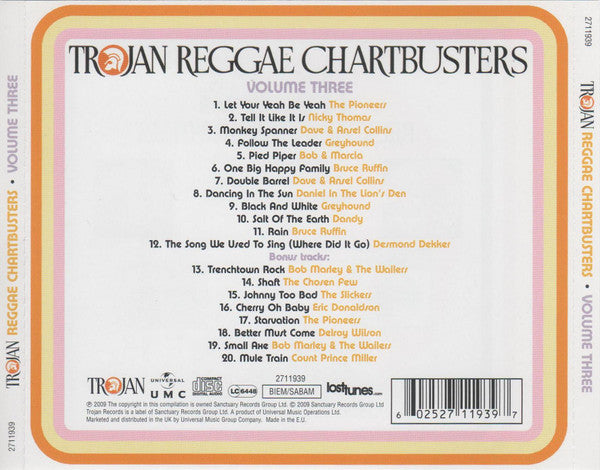 Various : Reggae Chartbusters Volume Three (CD, Album, Comp, RE, RM)