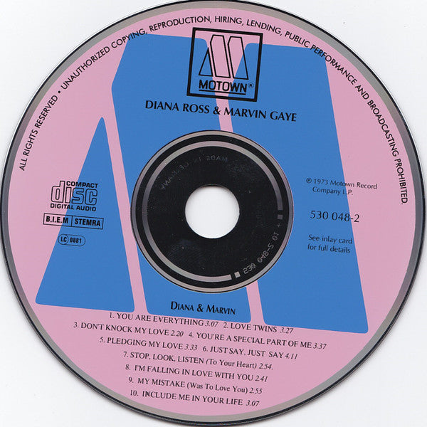 Diana Ross & Marvin Gaye : Diana & Marvin (CD, Album, RE)