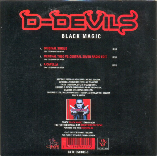 D-Devils : Black Magic (CD, Single)