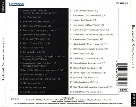 Various : Boulevard Des Slows Vol.4, Vol.5 (2xCD, Comp)