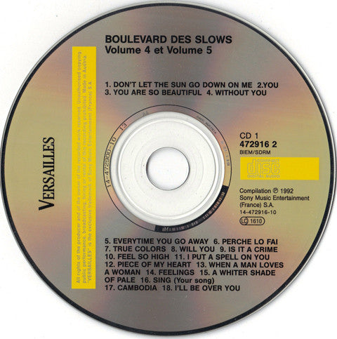 Various : Boulevard Des Slows Vol.4, Vol.5 (2xCD, Comp)