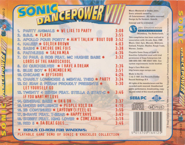 Various : Sonic Dancepower VIII (CD, Comp + CD-ROM)