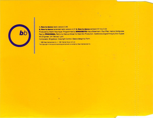 Bingoboys Featuring Princessa (2) : How To Dance (CD, Maxi)