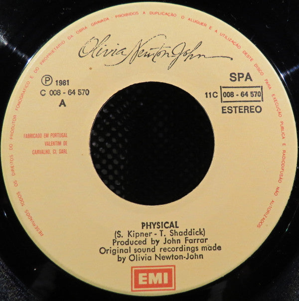 Olivia Newton-John : Physical (7", Single)