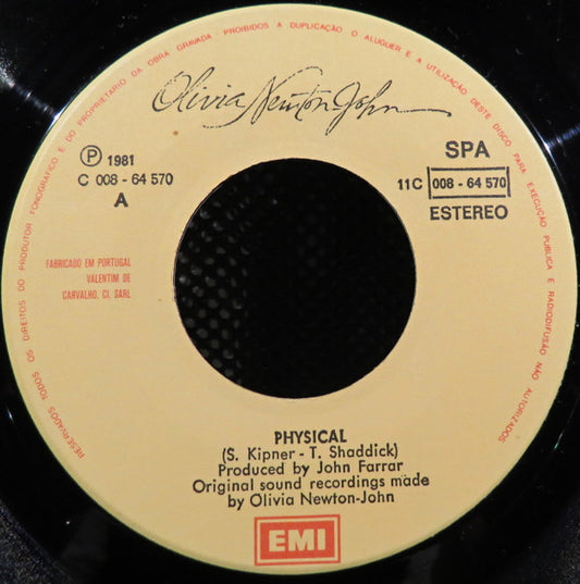 Olivia Newton-John : Physical (7", Single)