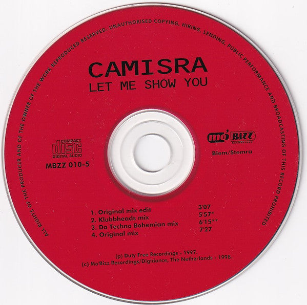 Camisra : Let Me Show You (CD, Maxi, 4 v)