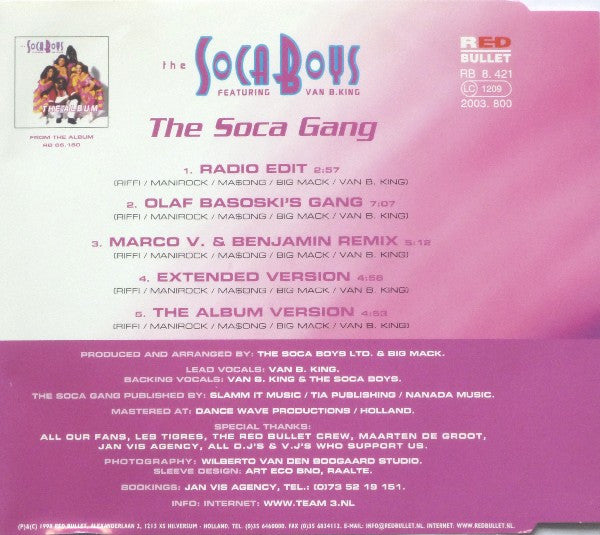 Soca Boys : The Soca Gang (CD, Single)