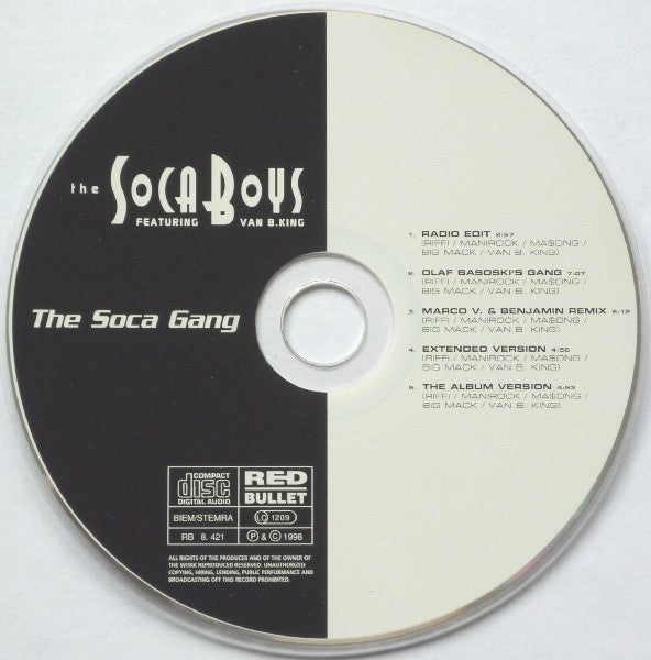 Soca Boys : The Soca Gang (CD, Single)