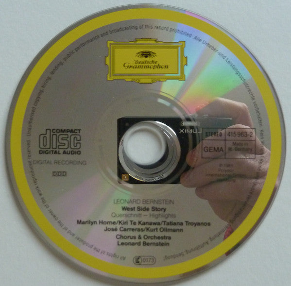 Leonard Bernstein : Kiri Te Kanawa • Tatiana Troyanos • Marilyn Horne • José Carreras • Kurt Ollmann : West Side Story - Highlights (CD)