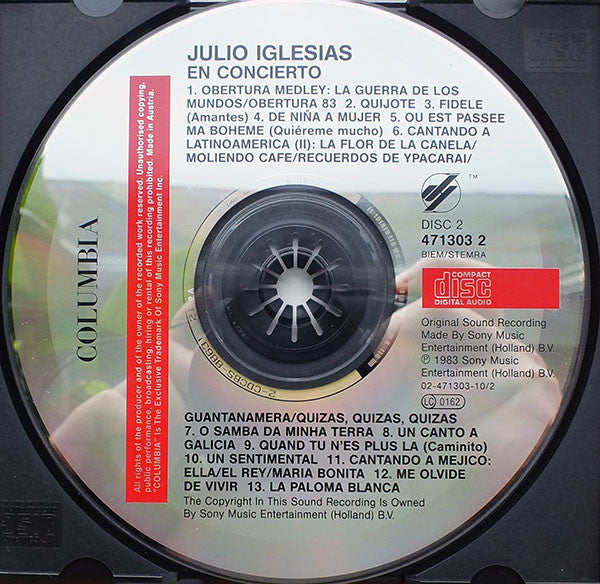 Julio Iglesias : En Concierto (2xCD)