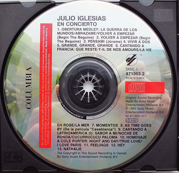 Julio Iglesias : En Concierto (2xCD)