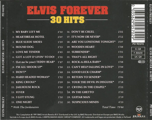 Elvis Presley : Elvis Forever / 30 Hits (CD, Comp)