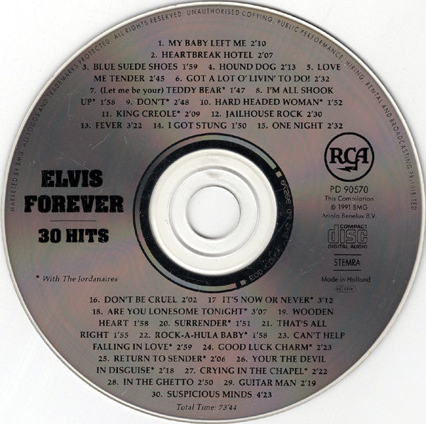 Elvis Presley : Elvis Forever / 30 Hits (CD, Comp)