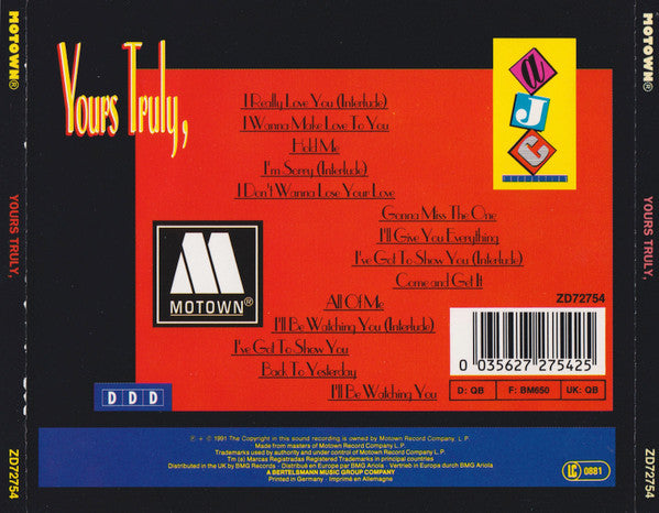 Yours Truly : Truly Yours (CD, Album)