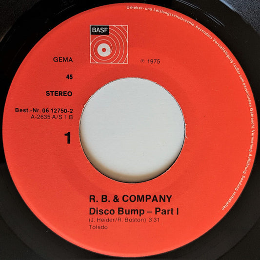 R. B. & Company : Disco Bump (7", Single)