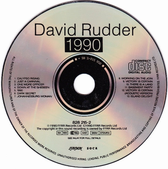 David Rudder : 1990 (CD, Album)