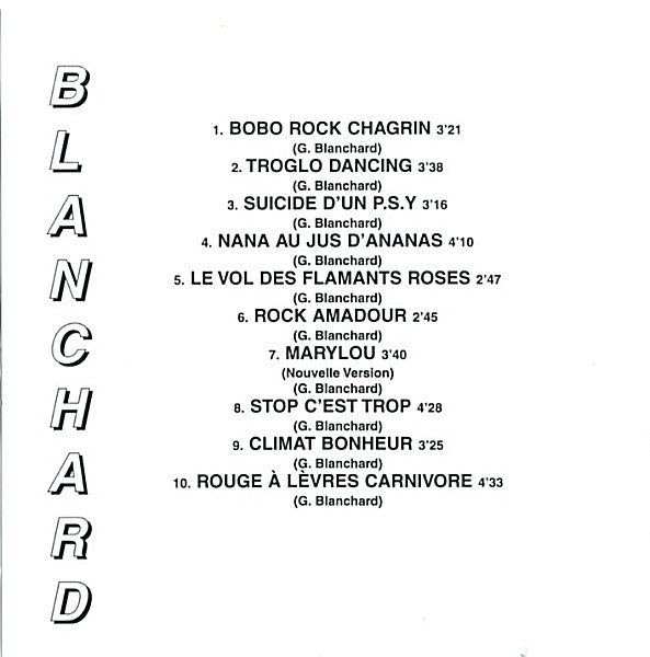 Gérard Blanchard : Troglo Dancing (CD, Album)