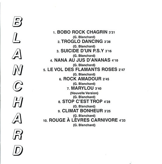 Gérard Blanchard : Troglo Dancing (CD, Album)
