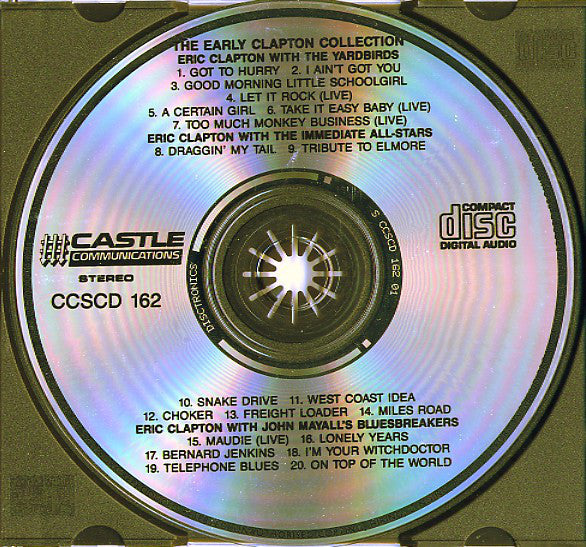 Eric Clapton Featured With The Yardbirds, Jimmy Page And John Mayall & The Bluesbreakers : The Early Clapton Collection (CD, Comp)