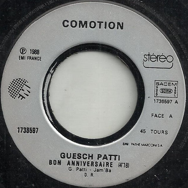 Guesch Patti & Encore : Bon Anniversaire (7", Single)