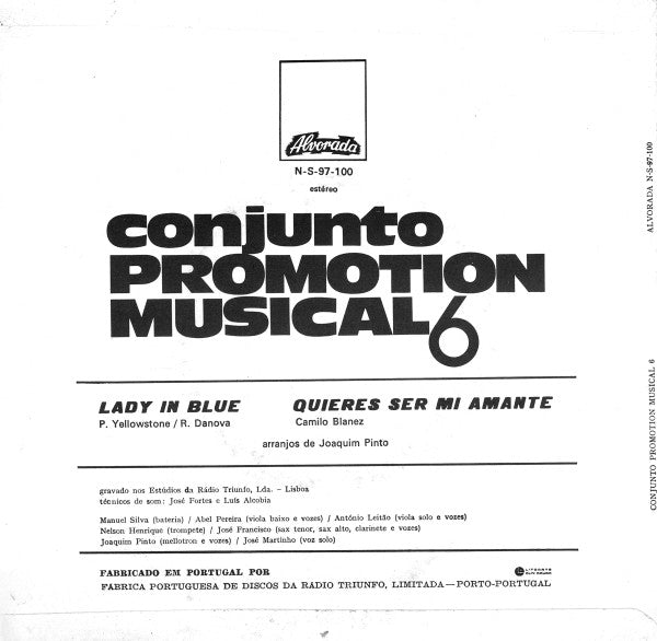 Conjunto Promotion Musical 6 : Lady In Blue / Quieres Ser Mi Amante (7", Single)