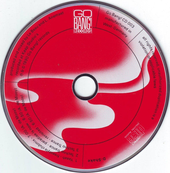 D-Shake : Yaaah / Techno Trance (CD, Single)