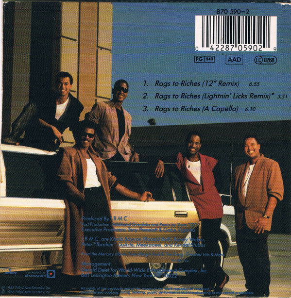 Kool & The Gang : Rags To Riches (CD, Maxi, Car)