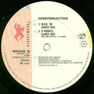 Forevereaction : B.E.D. '34 / U People (12")