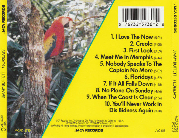 Jimmy Buffett : Floridays (CD, Album)
