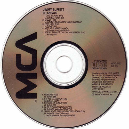 Jimmy Buffett : Floridays (CD, Album)