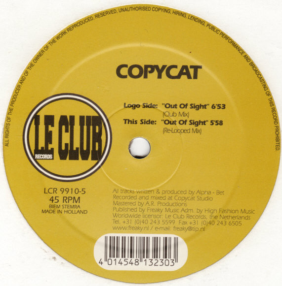 Copycat : Out Of Sight (12")