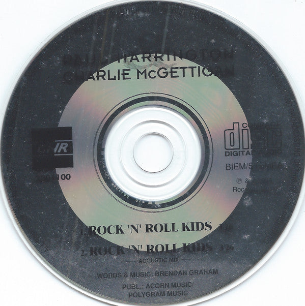 Paul Harrington & Charlie McGettigan : Rock 'N' Roll Kids (CD, Single, Car)
