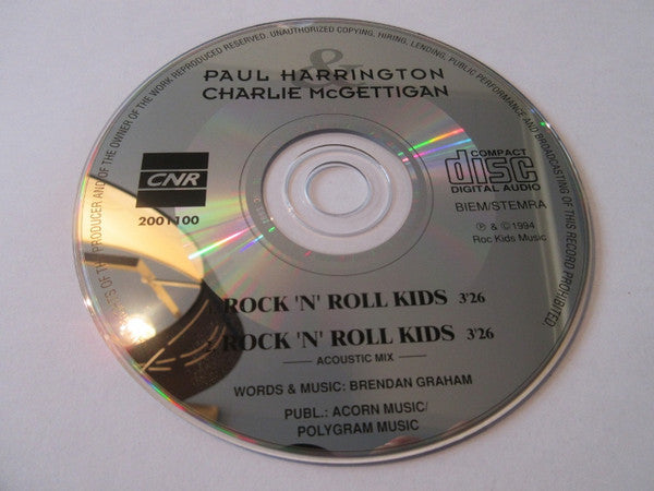 Paul Harrington & Charlie McGettigan : Rock 'N' Roll Kids (CD, Single, Car)