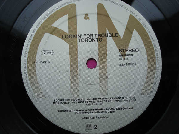 Toronto (4) : Lookin' For Trouble (LP, Album)