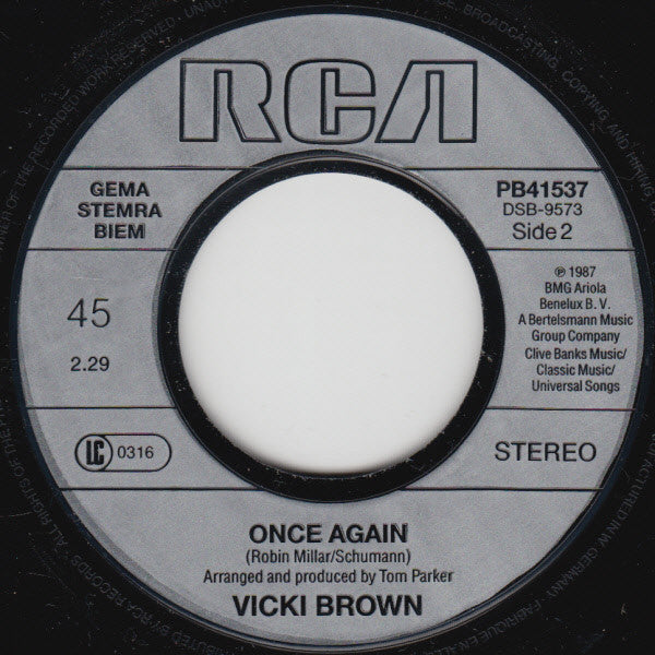 Vicki Brown : Can't Let Go (7", Single)
