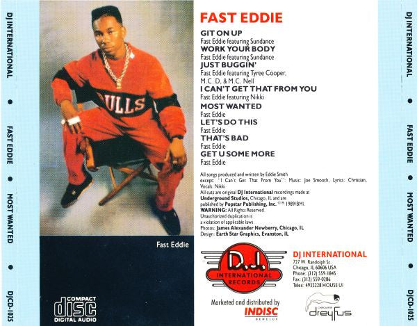 "Fast" Eddie Smith : Most Wanted (CD, Album)
