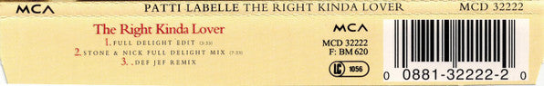 Patti LaBelle : The Right Kinda Lover (CD, Maxi)
