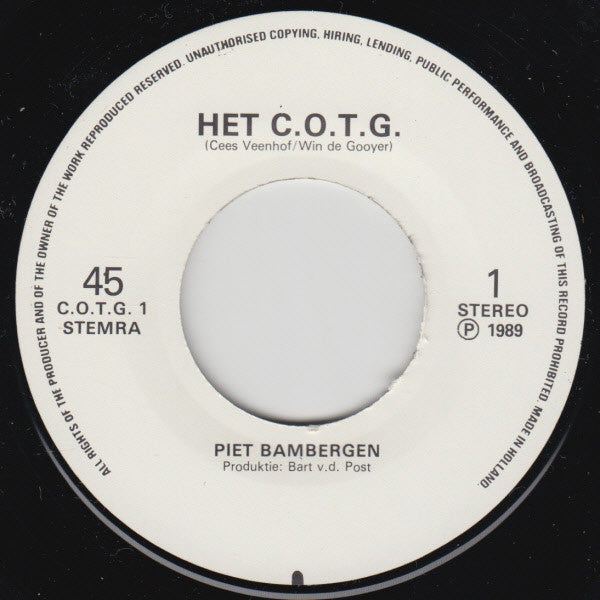 Piet Bambergen : Zotheid Over Zorggeregel (7", Single)