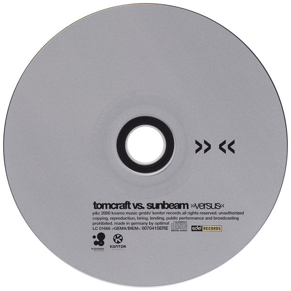 Tomcraft Vs. Sunbeam : Versus (CD, Maxi)