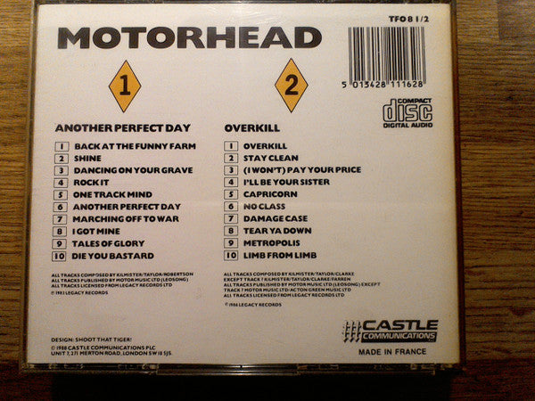 Motörhead : Another Perfect Day / Overkill (2xCD, Album, Comp)