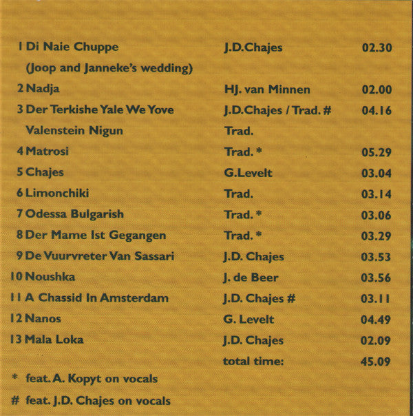 Amsterdam Klezmer Band : Limonchiki (CD, Album)