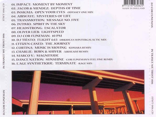 Cor Fijneman : In Trance We Trust 006 (CD, Mixed)