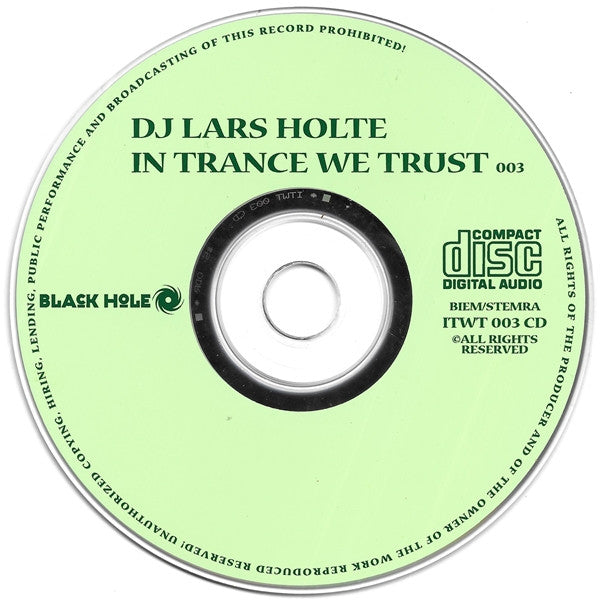 Lars Petter Holte : In Trance We Trust 003 (CD, Comp, Mixed)