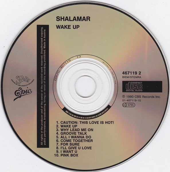 Shalamar : Wake Up (CD, Album)