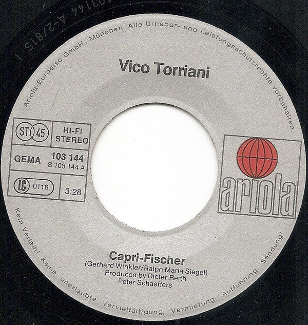 Vico Torriani : Capri-Fischer (7", Single)