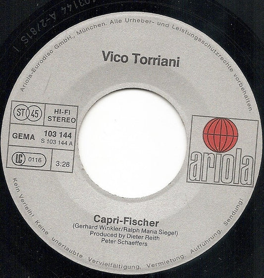 Vico Torriani : Capri-Fischer (7", Single)