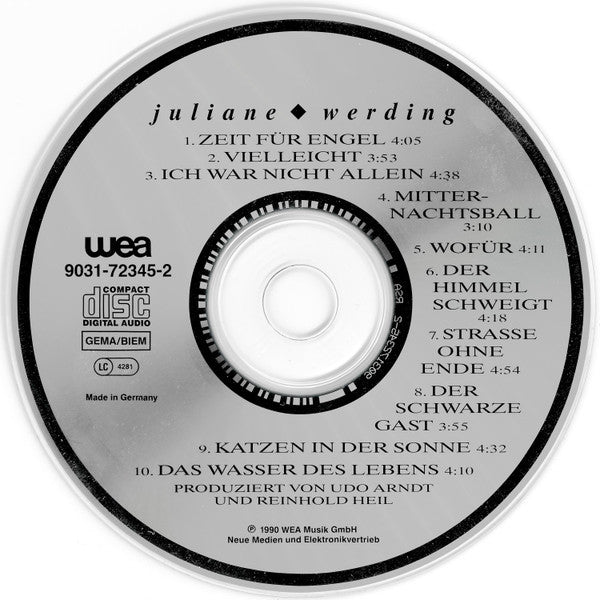Juliane Werding : Zeit Für Engel (CD, Album)